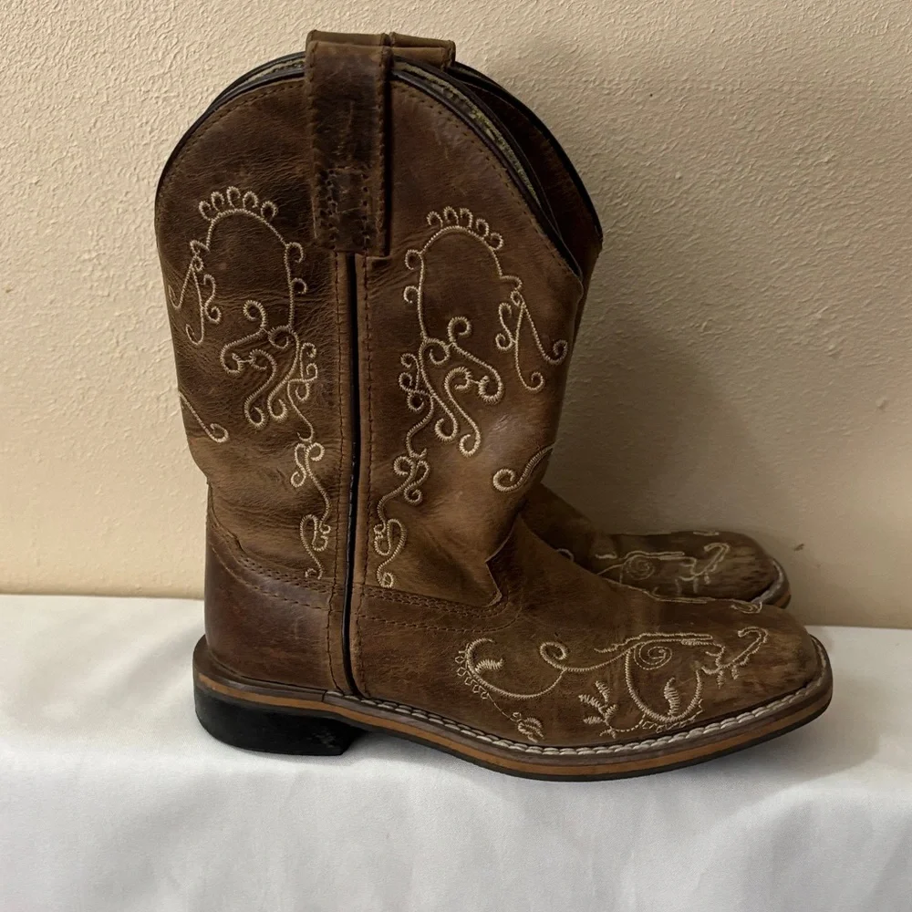 SMOKY MOUNTAIN Brown Kids Cowboy Boots